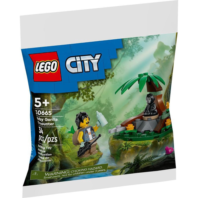 slide 1 of 5, LEGO City Baby Gorilla Encounter 30665, 1 ct