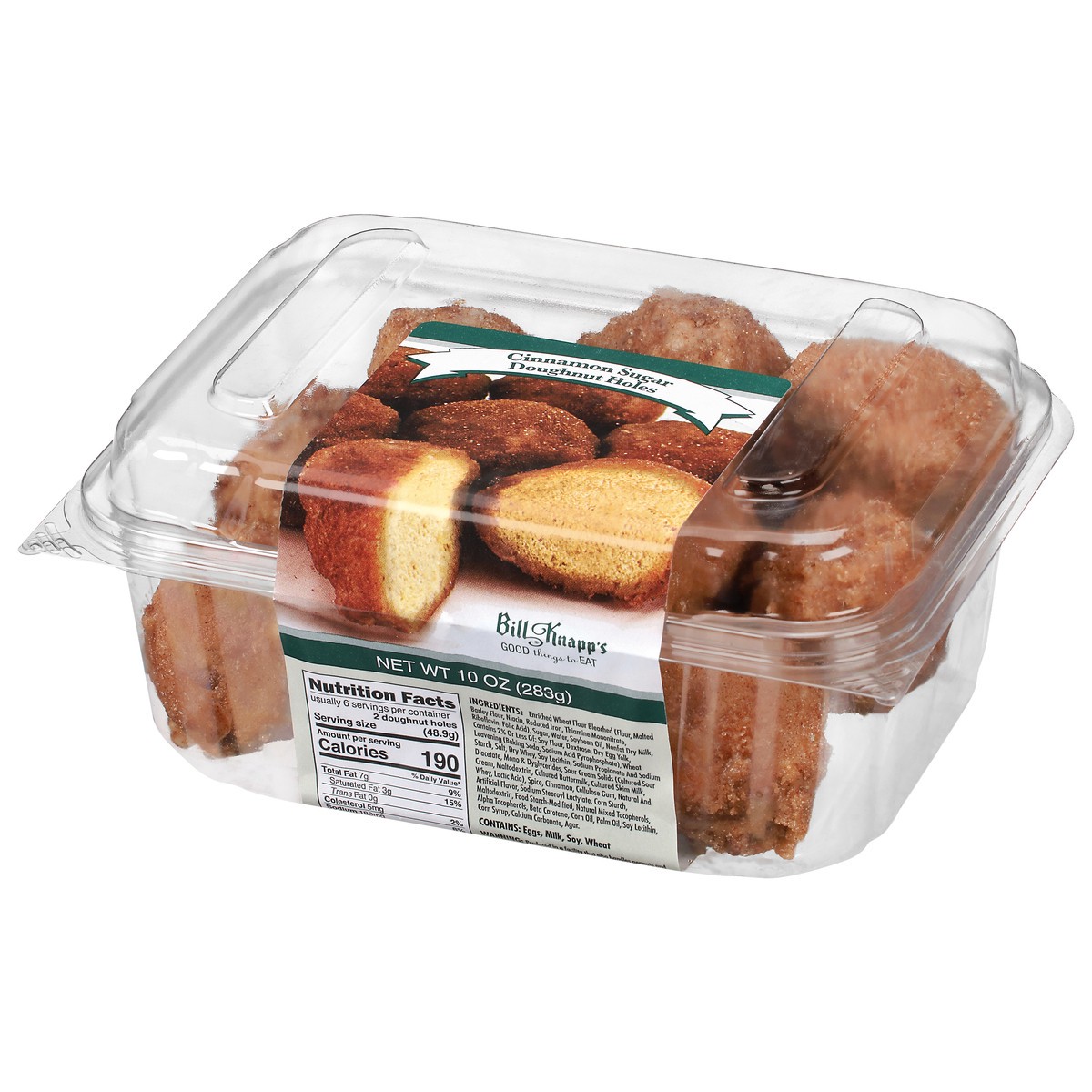 slide 3 of 9, Bill Knapp's Cinnamon Sugar Doughnut Holes 10 oz, 