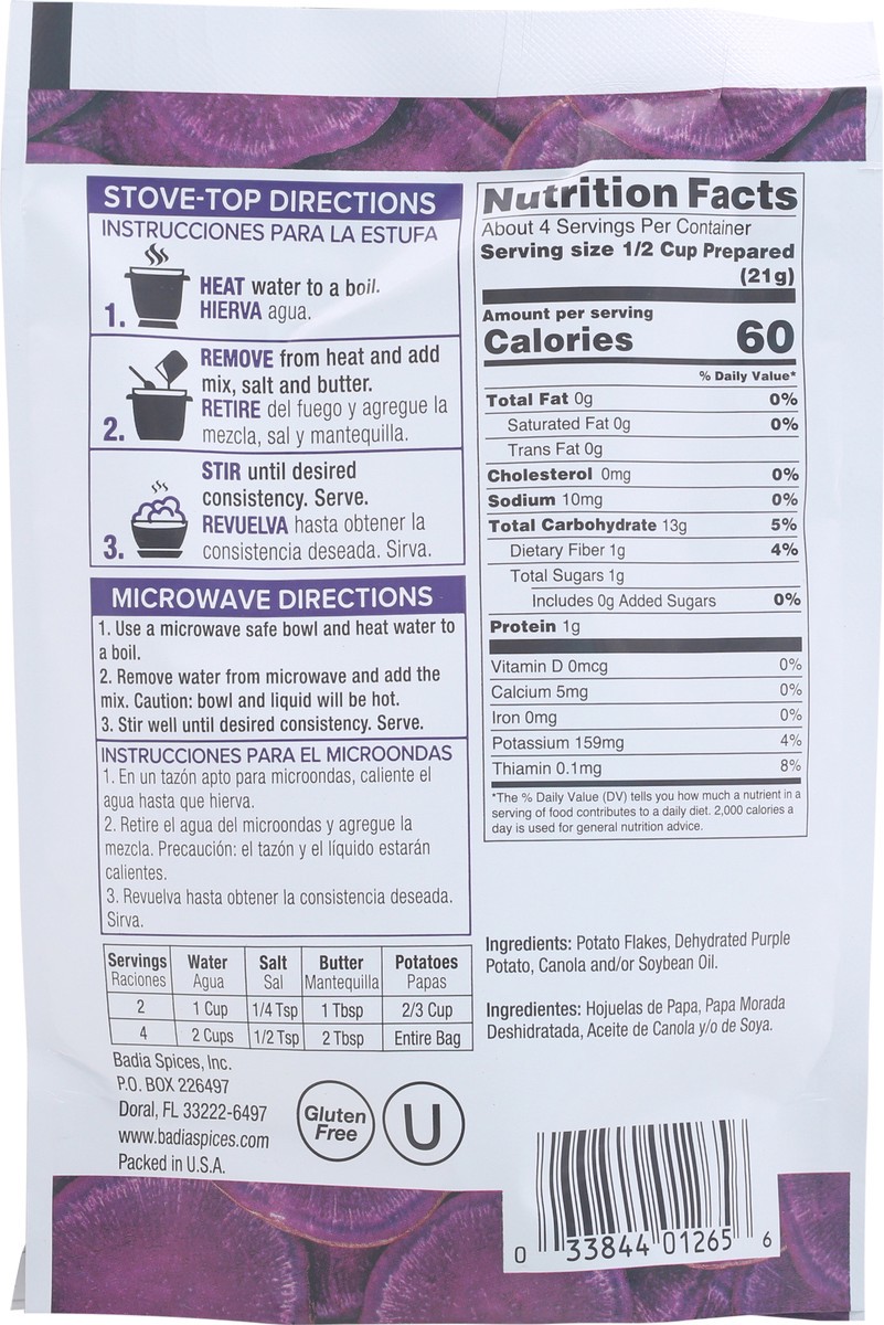 slide 12 of 12, Badia Instant Purple Potatoes, 1 ct