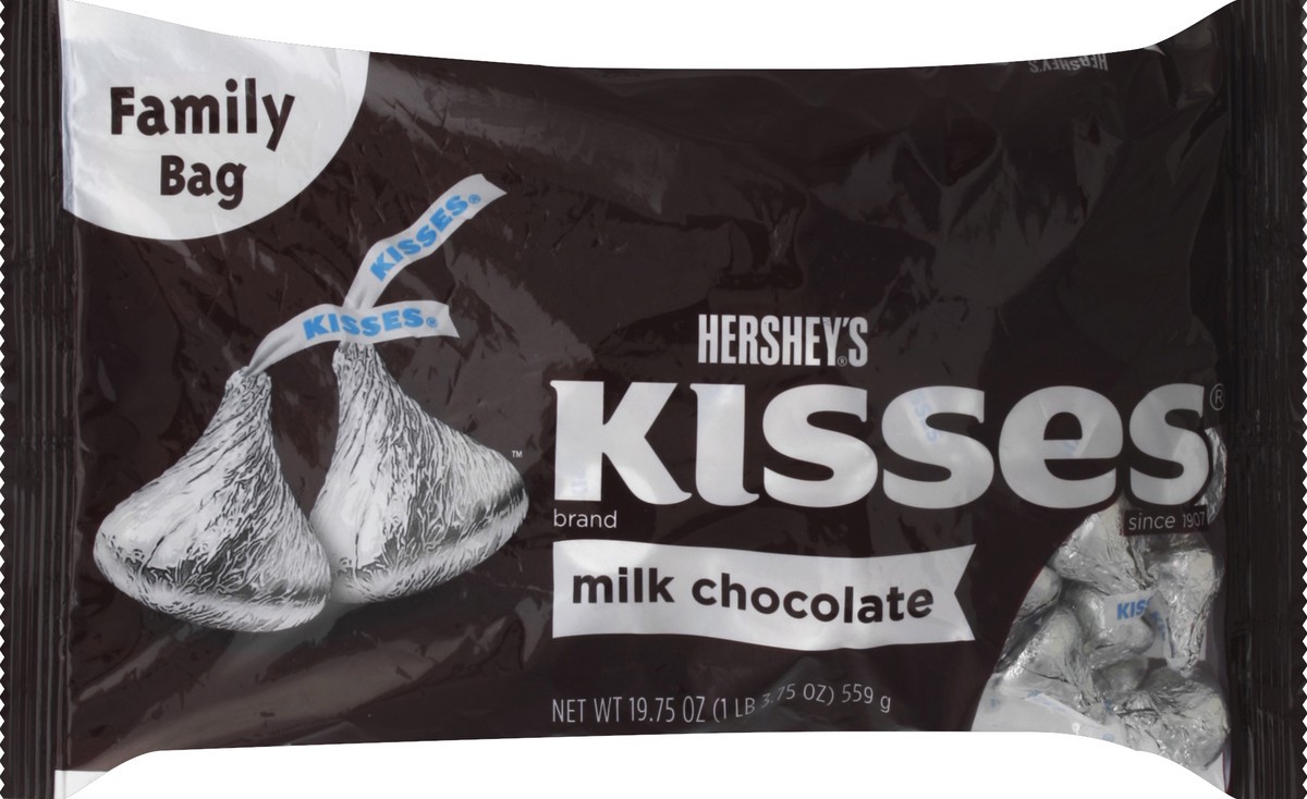 slide 3 of 5, Hershey's Kisses Milk Chocolate, 19.75 oz