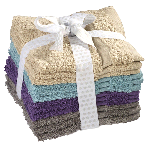 slide 1 of 1, Martex Washcloth Soft Neutrals, 12 ct