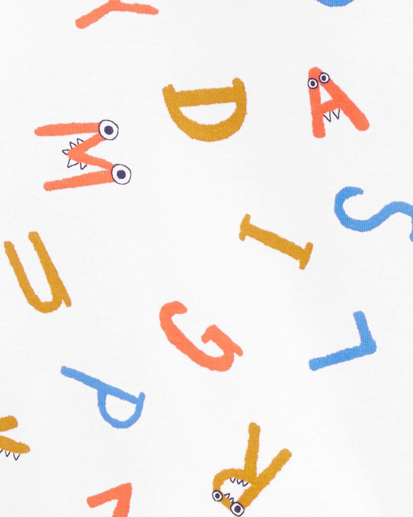 slide 3 of 3, Carter's Toddler 4-Piece Monster 100% Snug Fit Cotton Pajamas Blue 4T, 1 ct