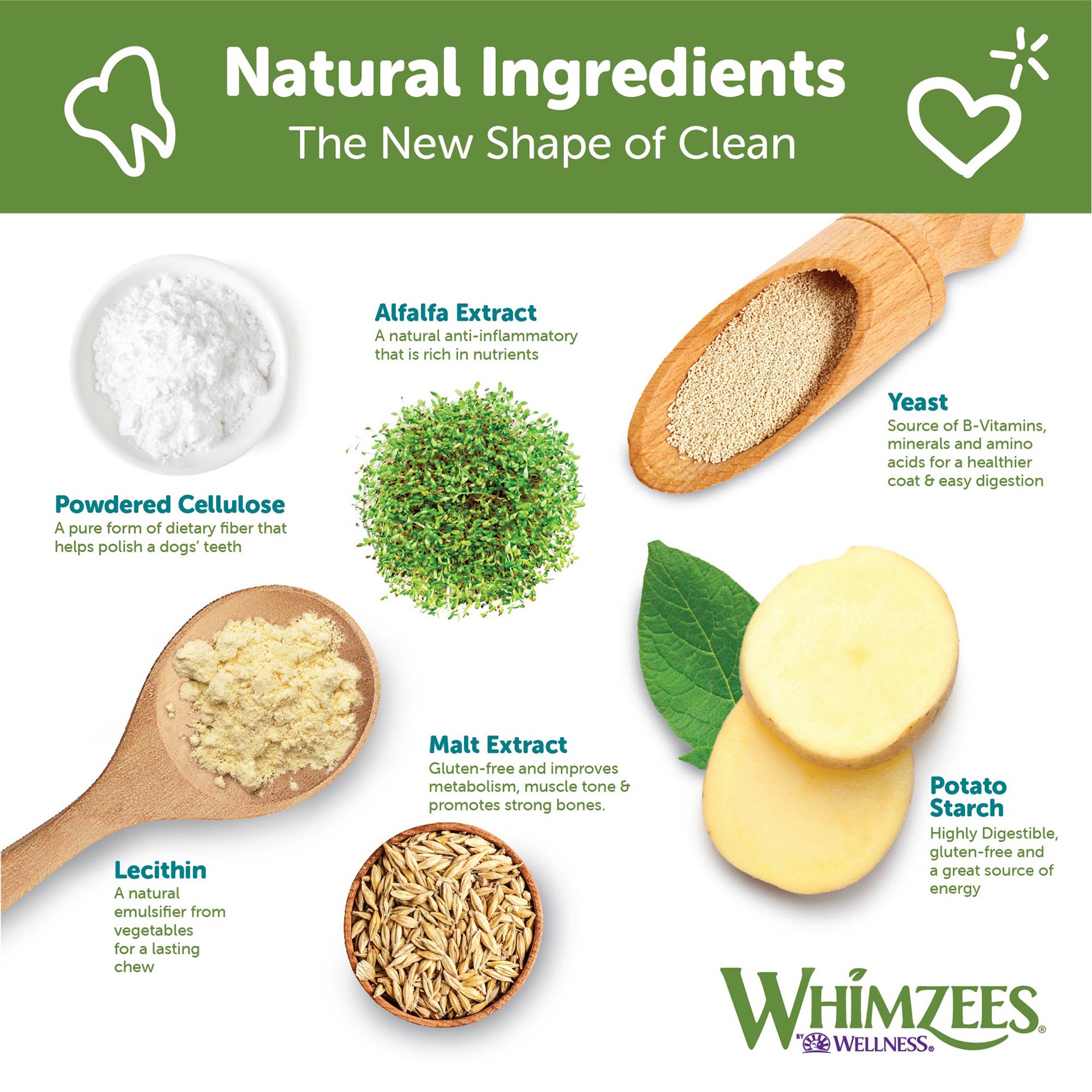 slide 2 of 5, WHIMZEES Wellness Variety Pack Dog Dental Treats, Natural Chews, Medium Size, (28 Count), 1 ct