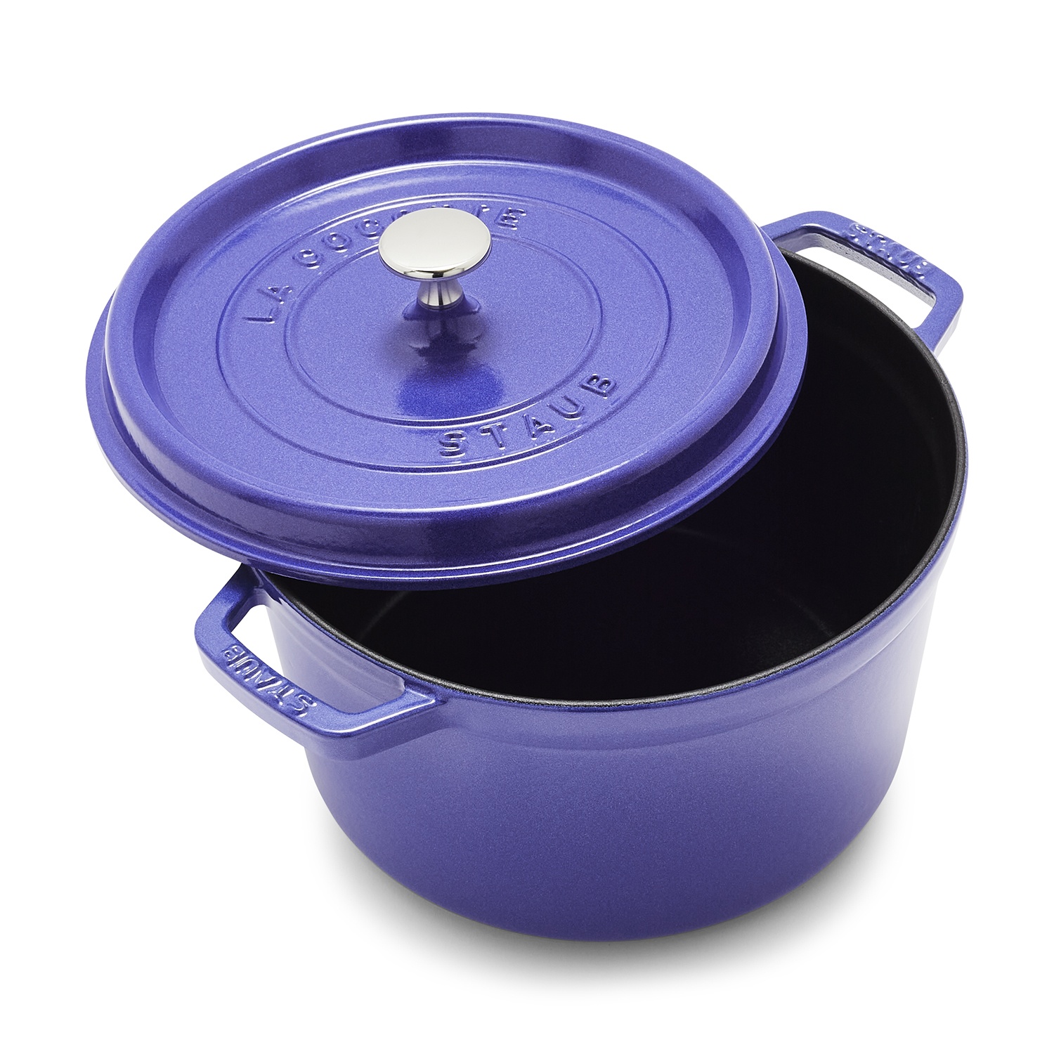 slide 1 of 1, STAUB Tall Cocotte, Blueberry, 5 qt