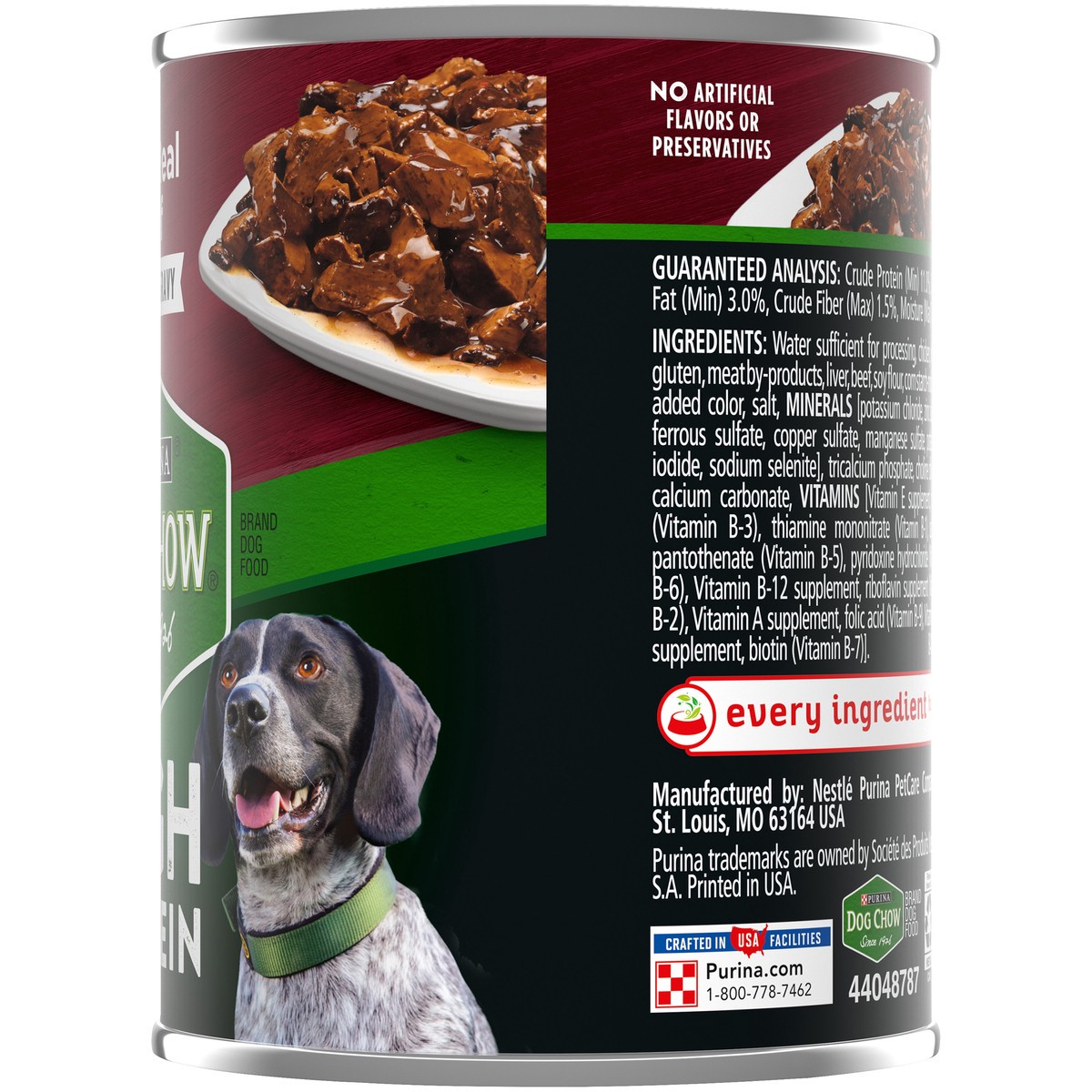 slide 3 of 14, Dog Chow Purina Dog Chow High Protein Gravy Wet Dog Food, High Protein With Real Beef, 13 oz