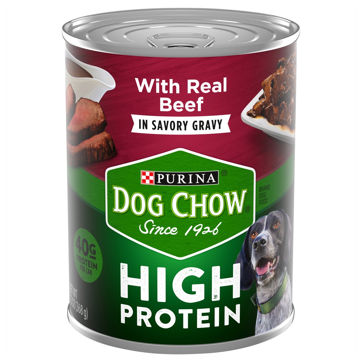 slide 8 of 14, Dog Chow Purina Dog Chow High Protein Gravy Wet Dog Food, High Protein With Real Beef, 13 oz