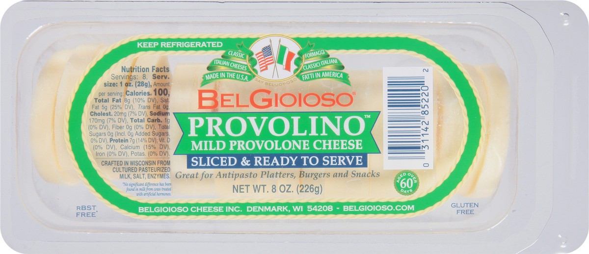 slide 1 of 9, BelGioioso Mild Provolone Cheese, 8 oz