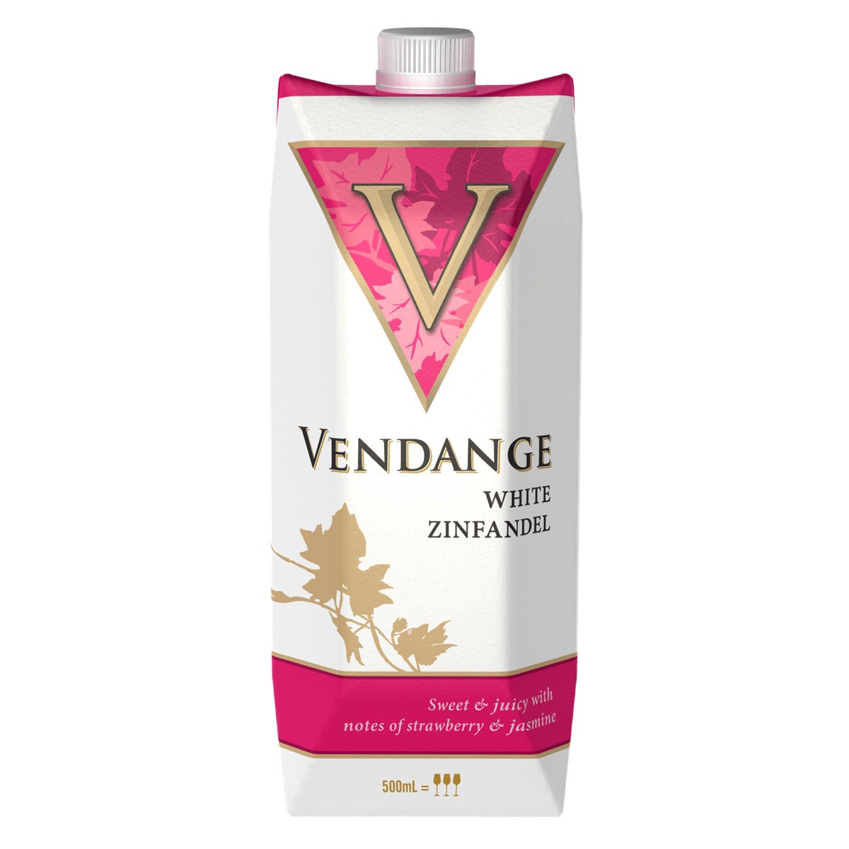 slide 1 of 5, Vendange Vendang White Zinfandel, 500 ml