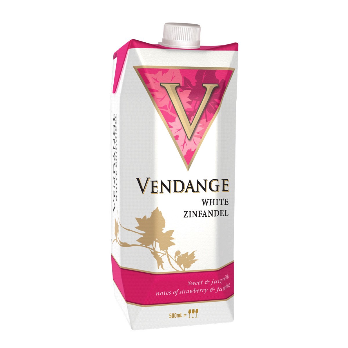 slide 5 of 5, Vendange Vendang White Zinfandel, 500 ml