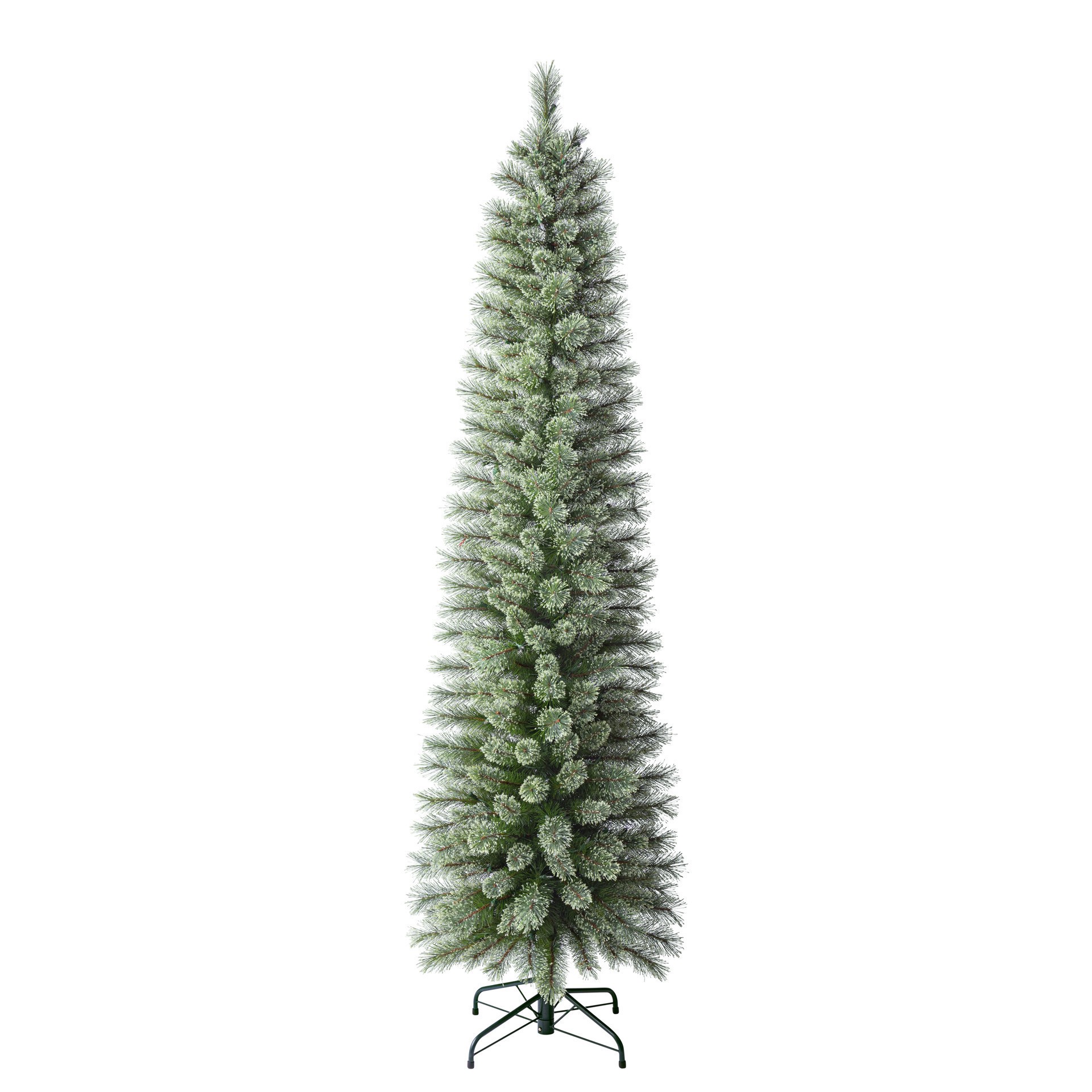 slide 6 of 9, 7ft. Pre-Lit Cashmere Pencil Artificial Christmas Tree, Warm White Led Lights By Ashland, 7 ft