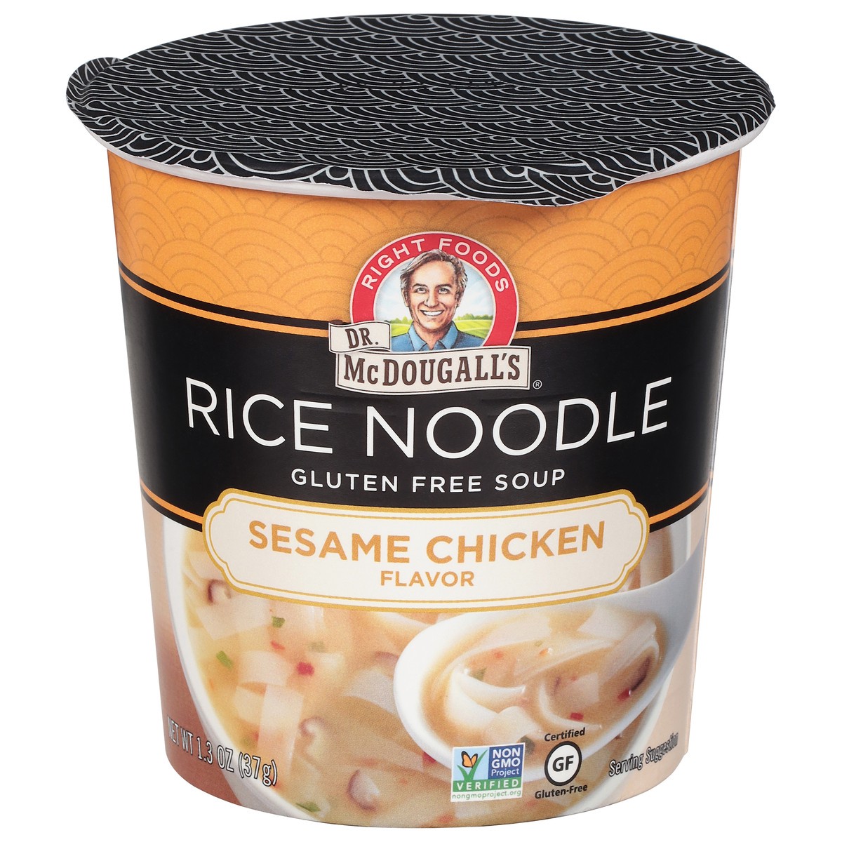 slide 1 of 9, Dr. McDougall's Sesame Chicken Flavor Rice Noodles 1.3 oz, 1.3 oz