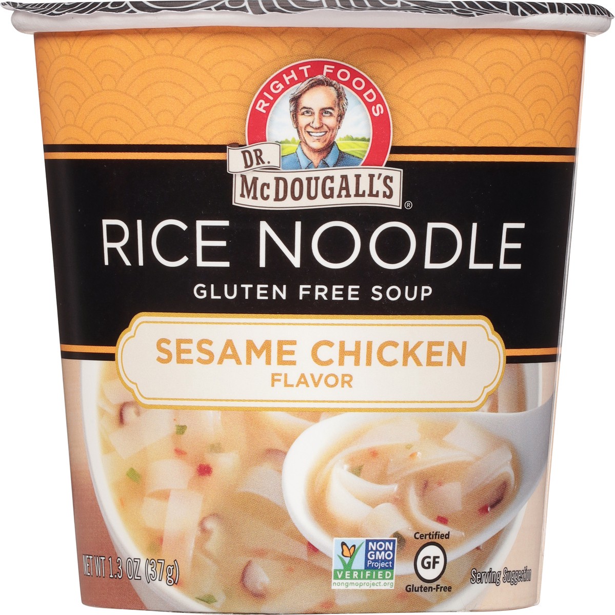 slide 6 of 9, Dr. McDougall's Sesame Chicken Flavor Rice Noodles 1.3 oz, 1.3 oz