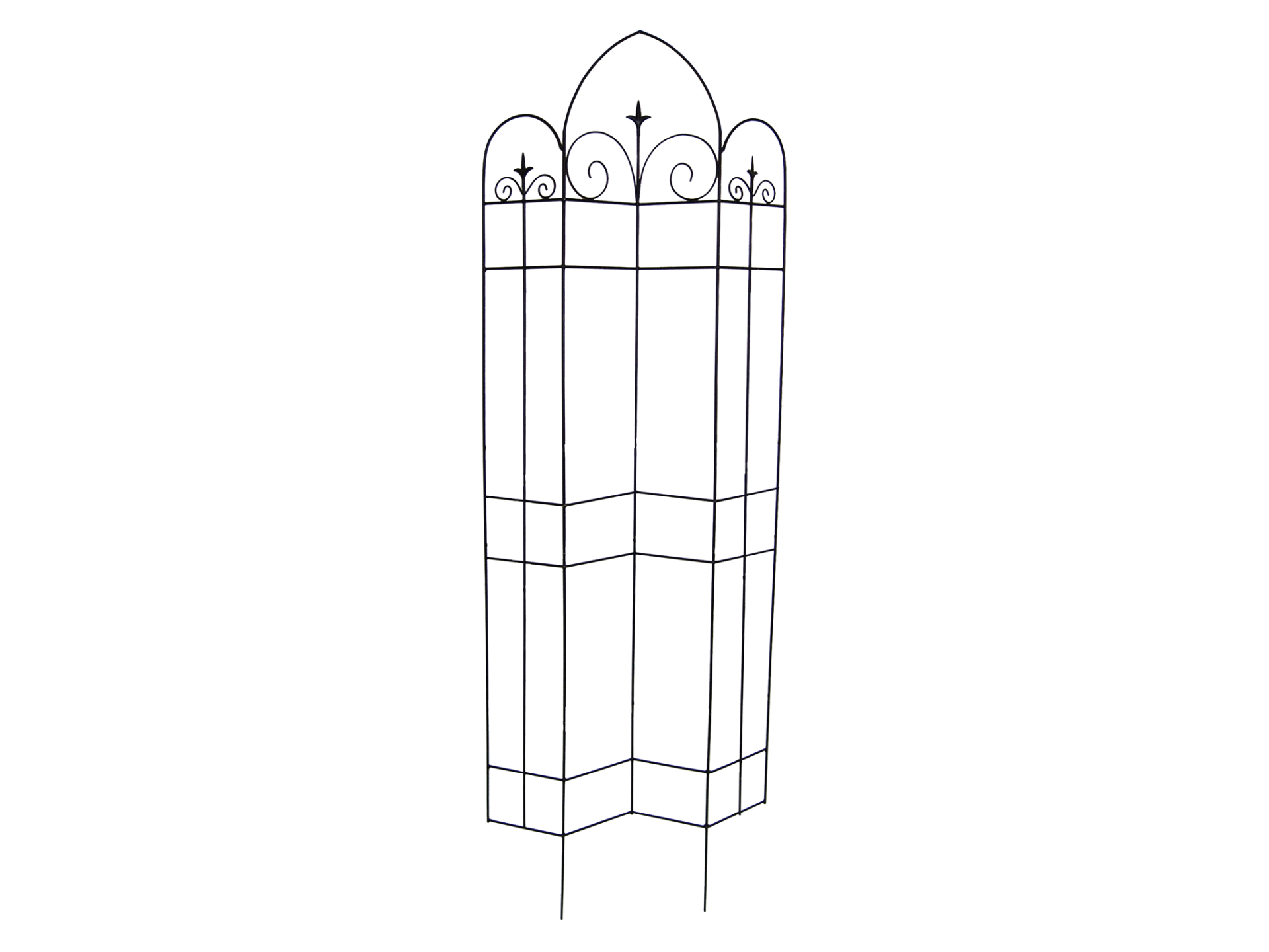 slide 1 of 1, Panacea Black Offset Trellis - 72'', 1 ct