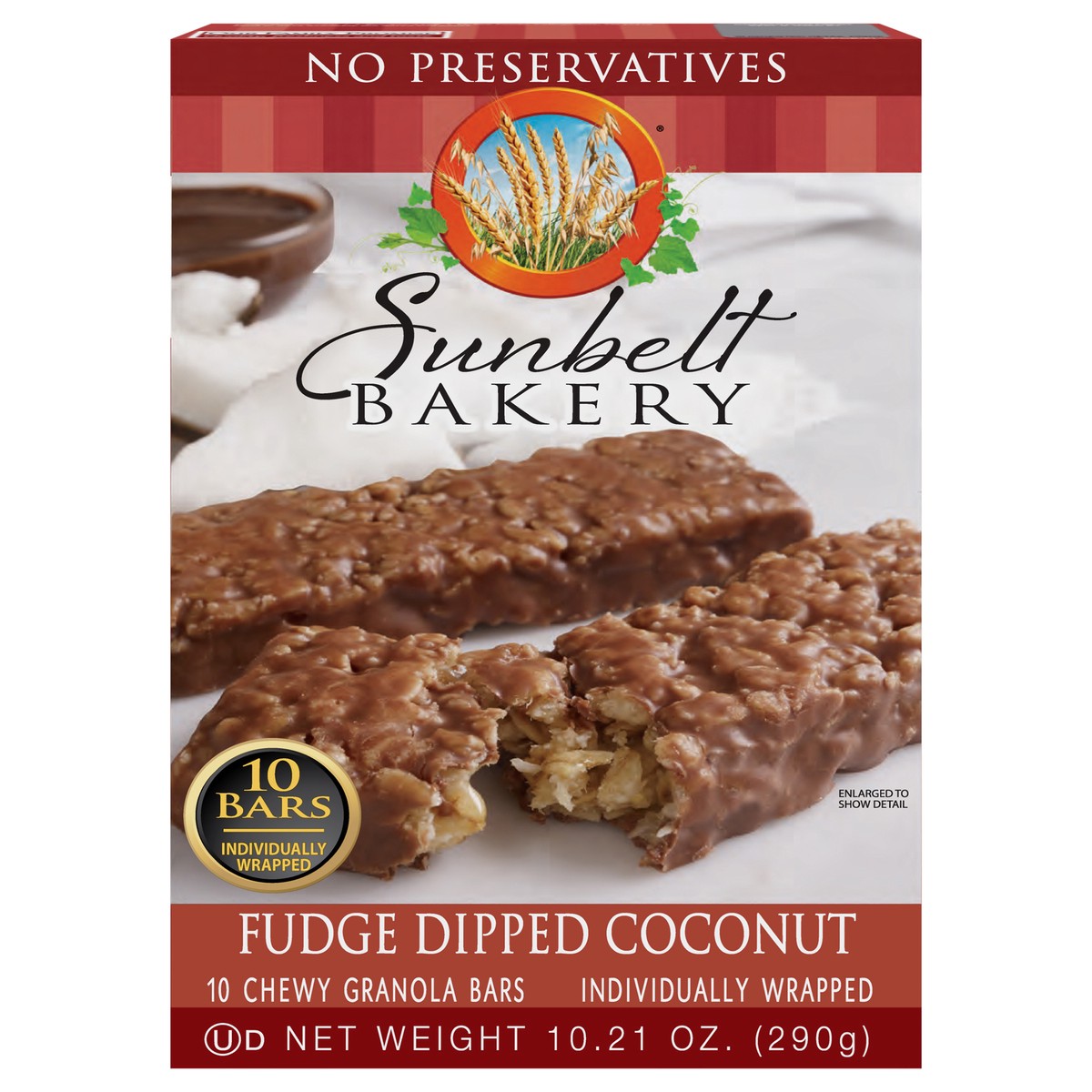 slide 1 of 9, Sunbelt Bakery Fudge Dipped Coconut Granola Bars 10ct, 10 ct