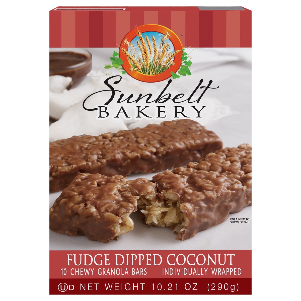 slide 1 of 9, Sunbelt Bakery Chewy Granola Bars, Sunbelt Bakery Family Pack Fudge Dipped Coconut, 10 ct