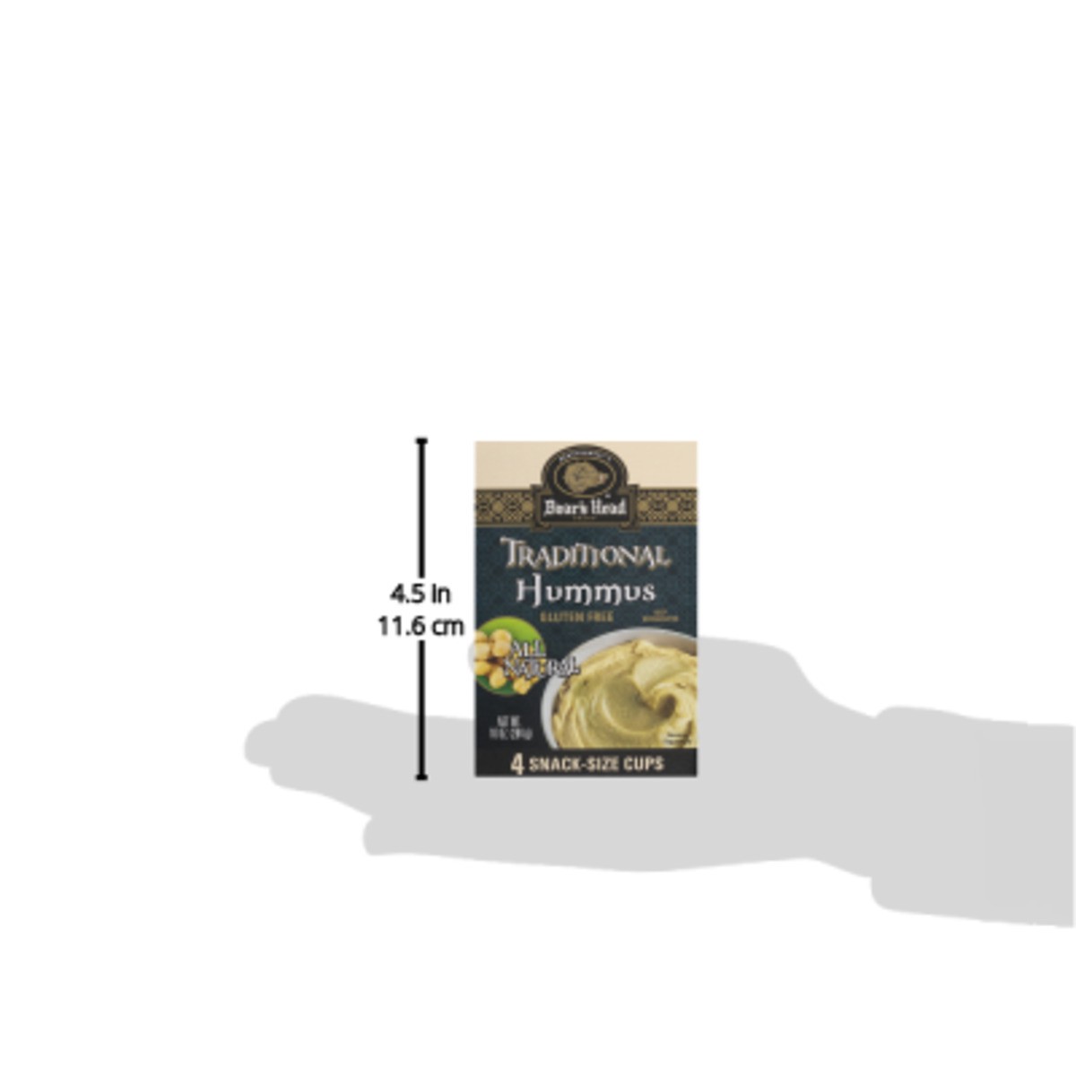 slide 3 of 9, Boar's Head Hummus Traditional Single Serve, 4 ct