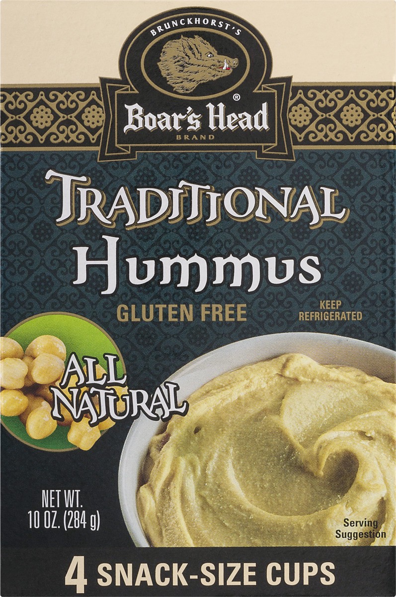 slide 8 of 9, Boar's Head Hummus Traditional Single Serve, 4 ct