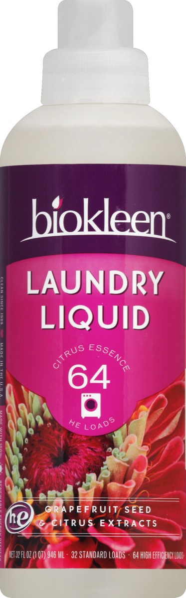 slide 2 of 3, Biokleen Bi O Kleen Laundry Liquid Citrus, 32 fl oz