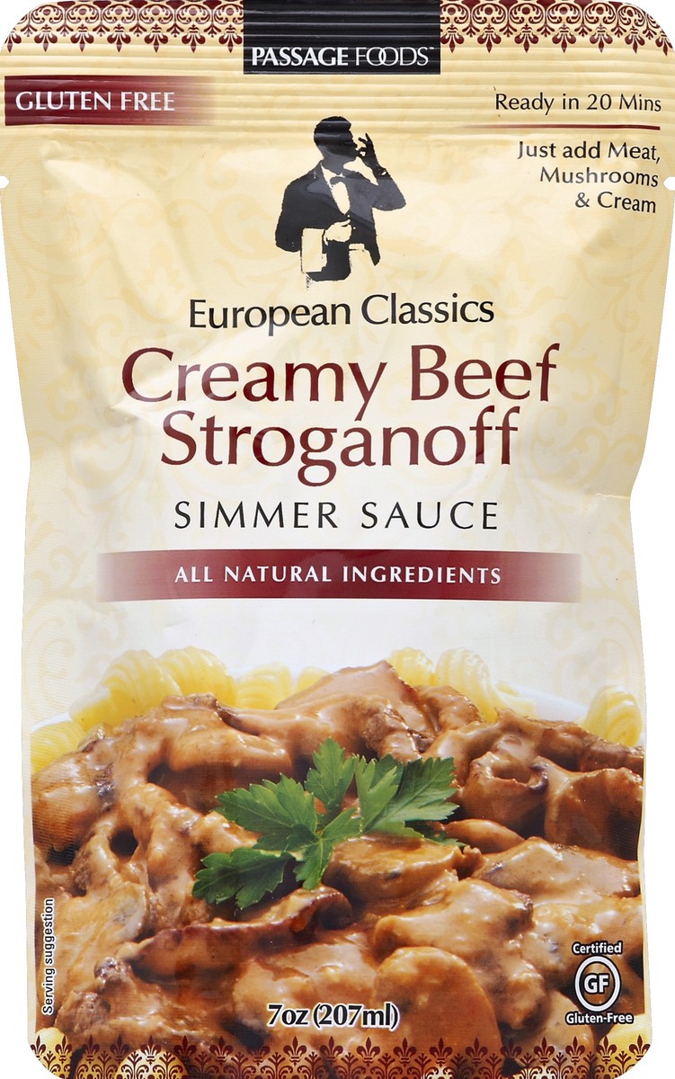 slide 2 of 2, Passage Foods Creamy Beef Stroganoff, 7 oz