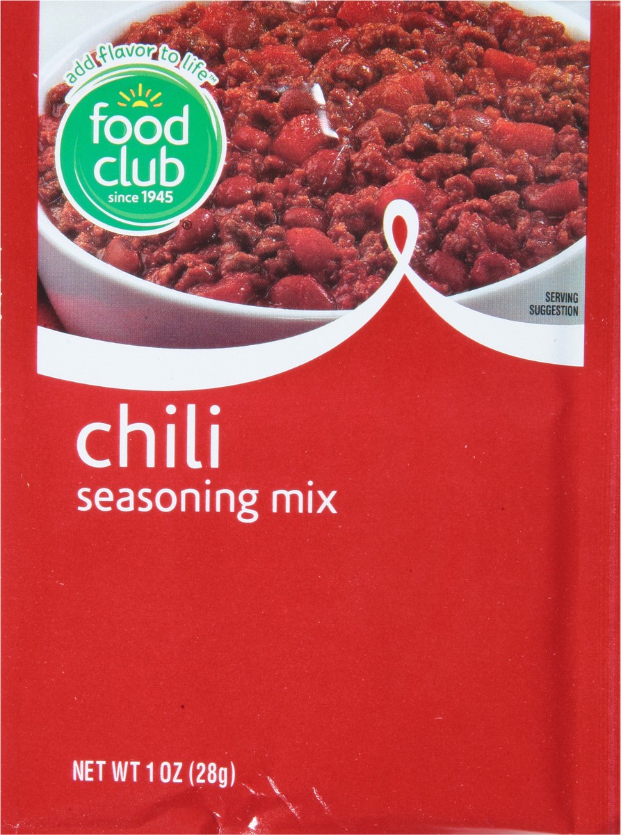 slide 9 of 11, Food Club Chili Seasoning Mix, 1 oz