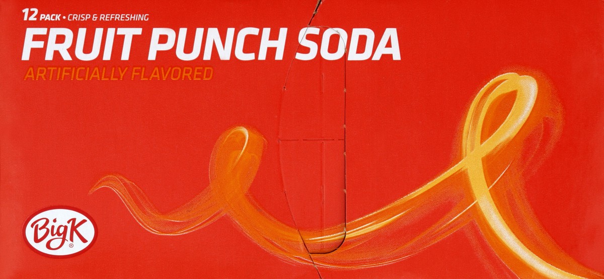 slide 2 of 6, Big K Fruit Punch Soda, 12 ct; 12 fl oz