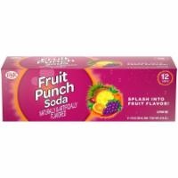 slide 1 of 6, Big K Fruit Punch Soda, 12 ct; 12 fl oz