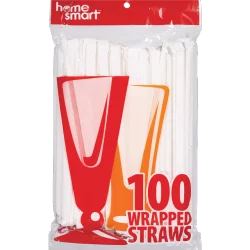 Home Smart Dd Plastic Straws Bagged Wrapped
