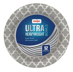 Meijer Heavyweight Ultra Paper Bowls, Assorted Styles