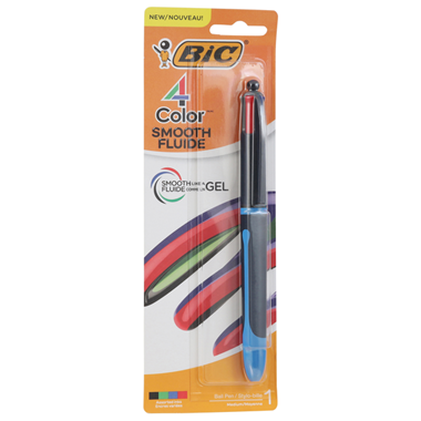 slide 1 of 1, Bic Usa Inc. Bic 4 Color Smooth Pen, 1 ct