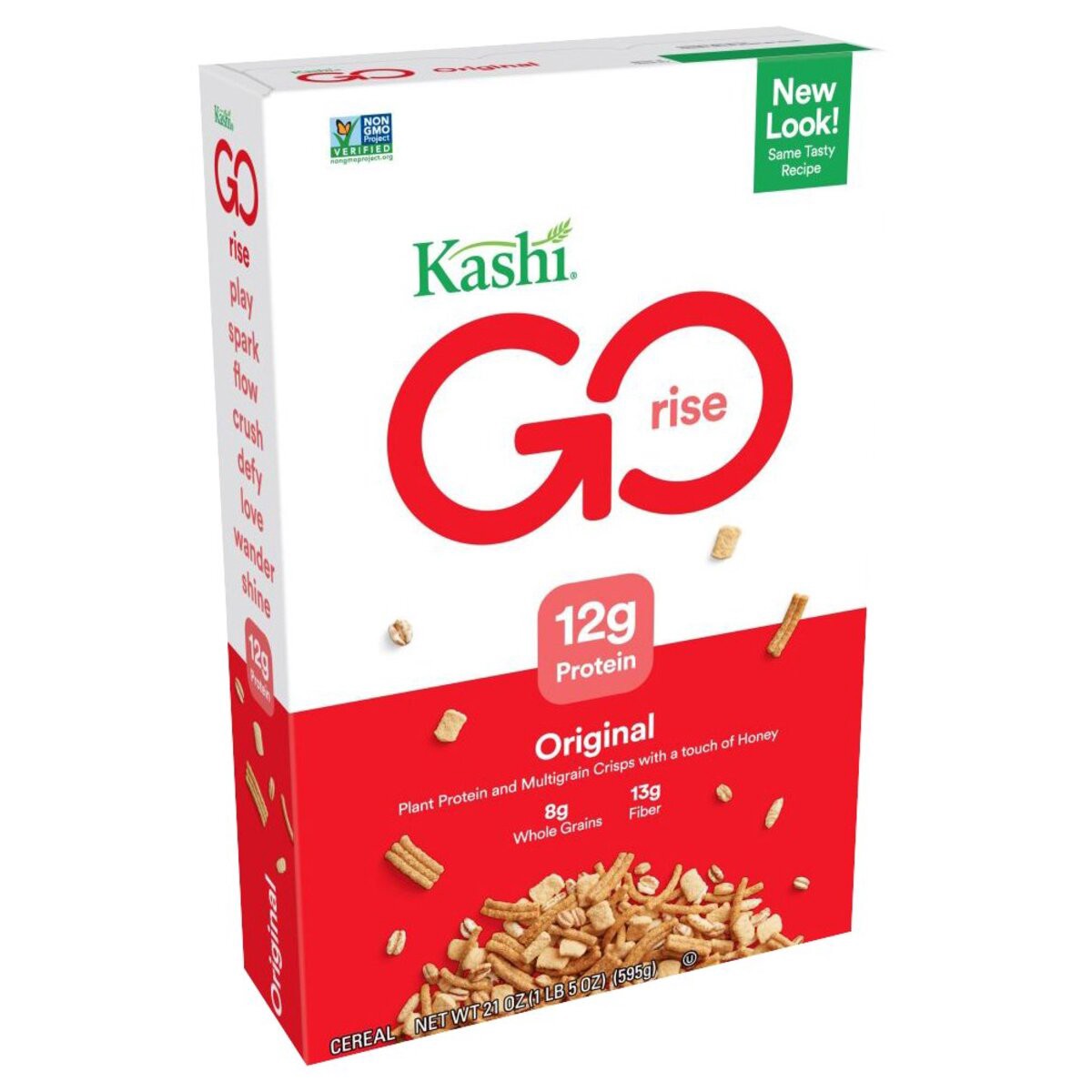 slide 2 of 12, Kashi Breakfast Cereal, 21 oz