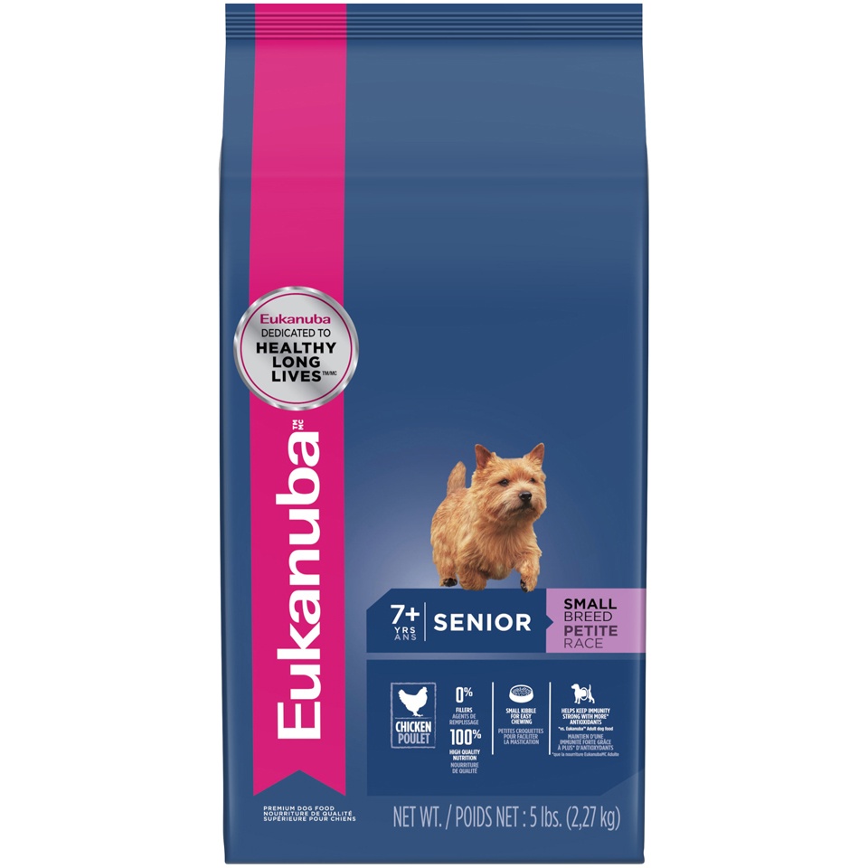 slide 1 of 5, Eukanuba Small Breed Senior Dog Food, 5 lb