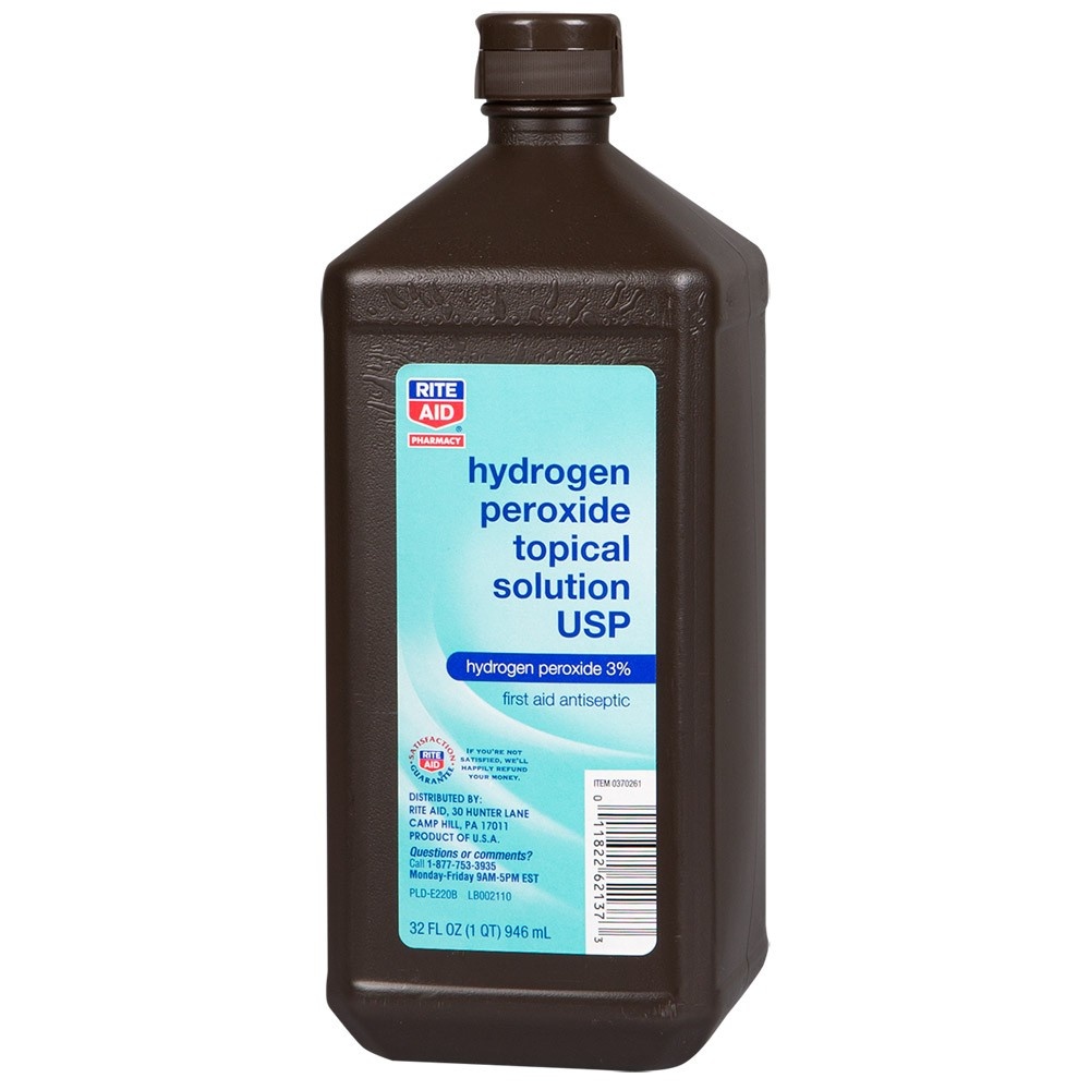 slide 1 of 1, Rite Aid Ra Hydrogen Peroxide 32Z, 32 oz