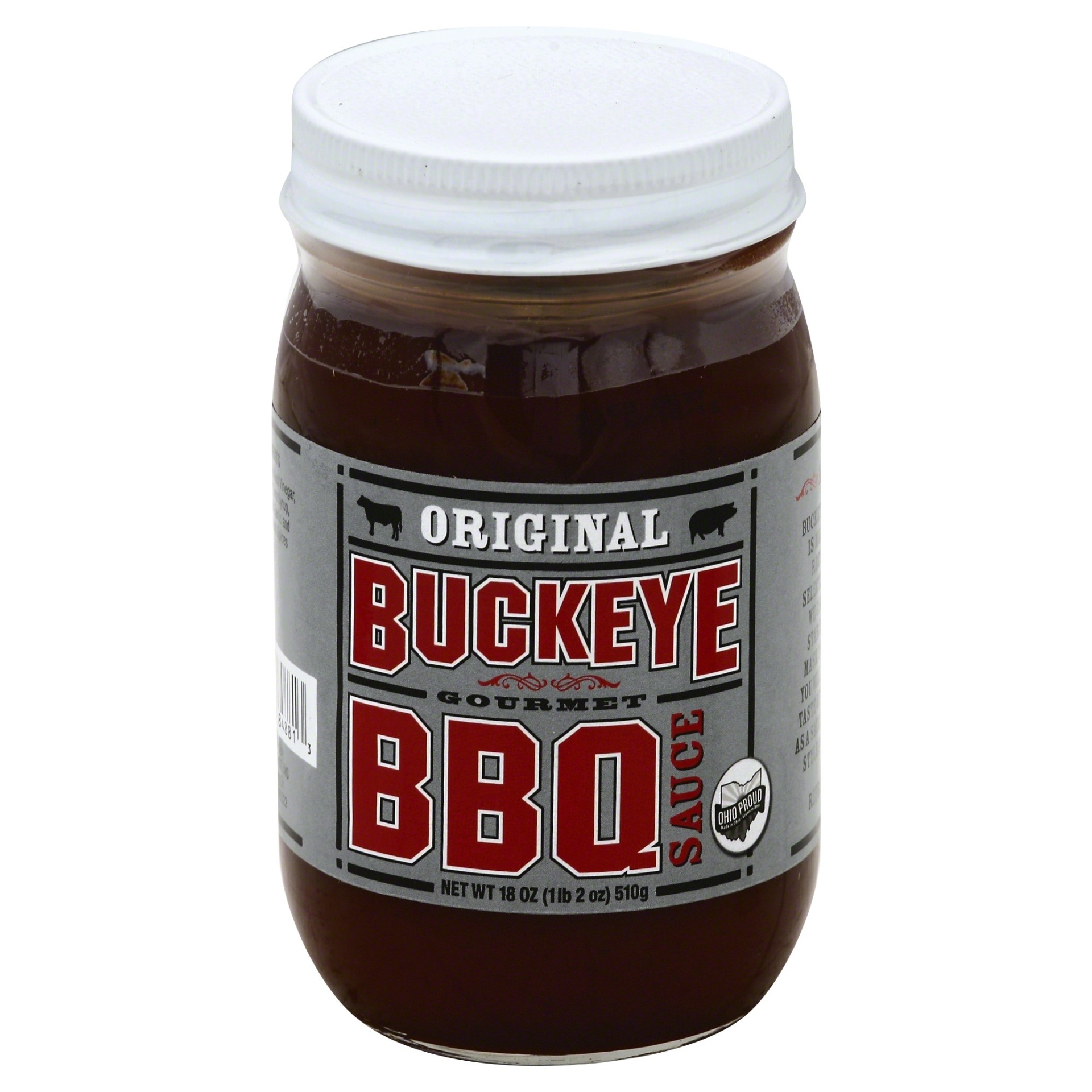 slide 1 of 1, Buckeye Gourmet BBQ Sauce, Original, 18 oz