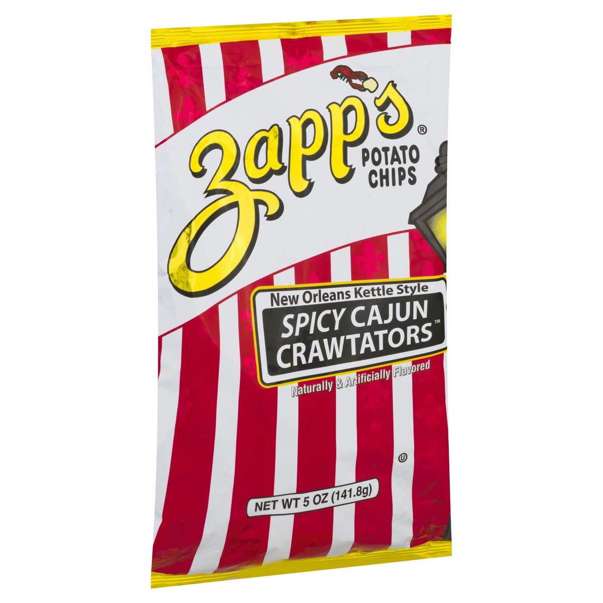 slide 2 of 10, Zapp's Crawtators New Orleans Kettle Style Spicy Cajun Crawtators Potato Chips 5 oz, 5 oz