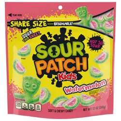 SOUR PATCH KIDS Watermelon Soft & Chewy Candy, Share Size, 12 oz