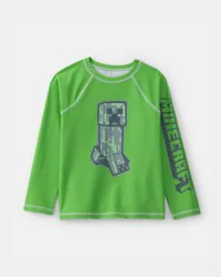 Carters Boys Minecraft® Rashguard - Green Green 10