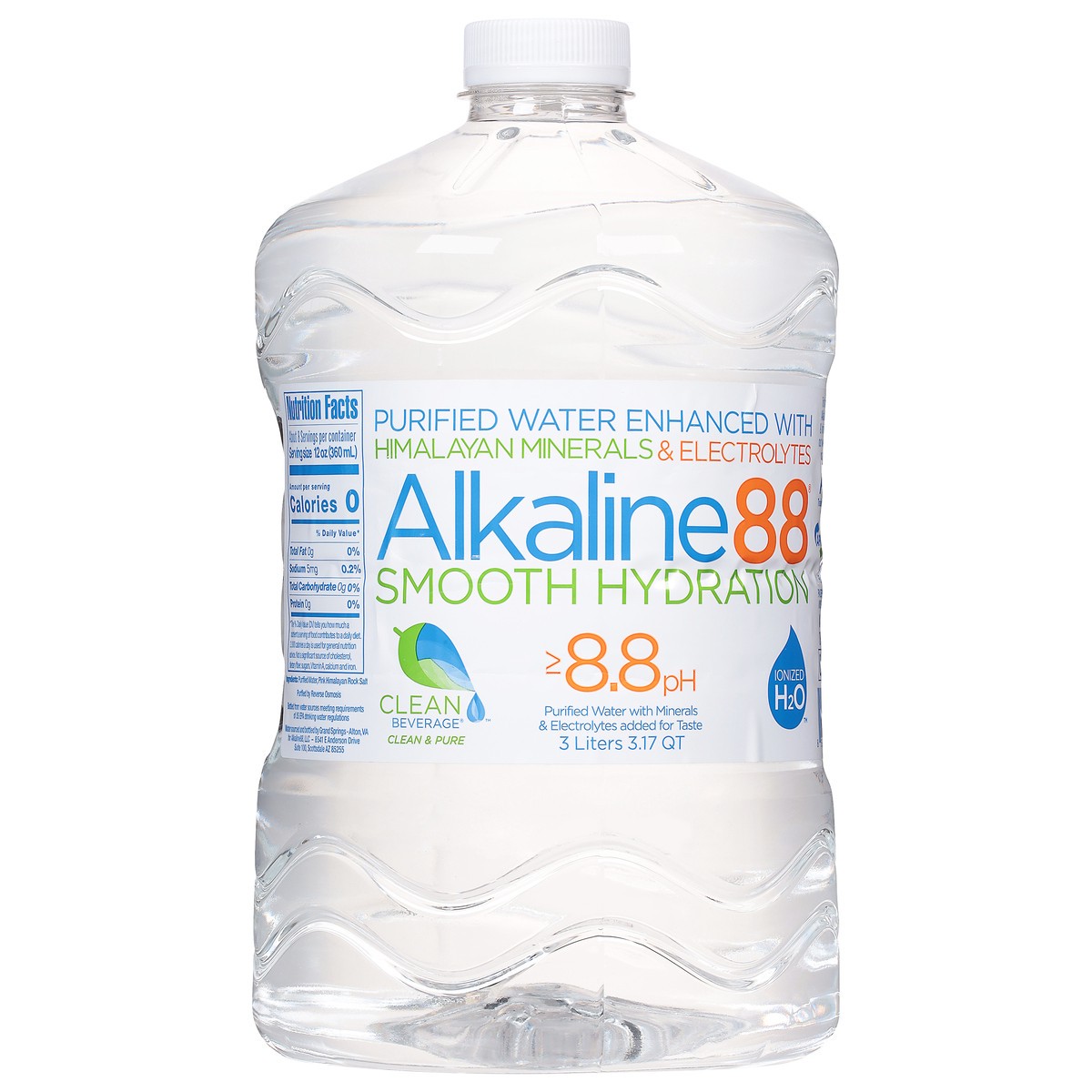 slide 2 of 9, Alkaline88 Water, 3.17 qt