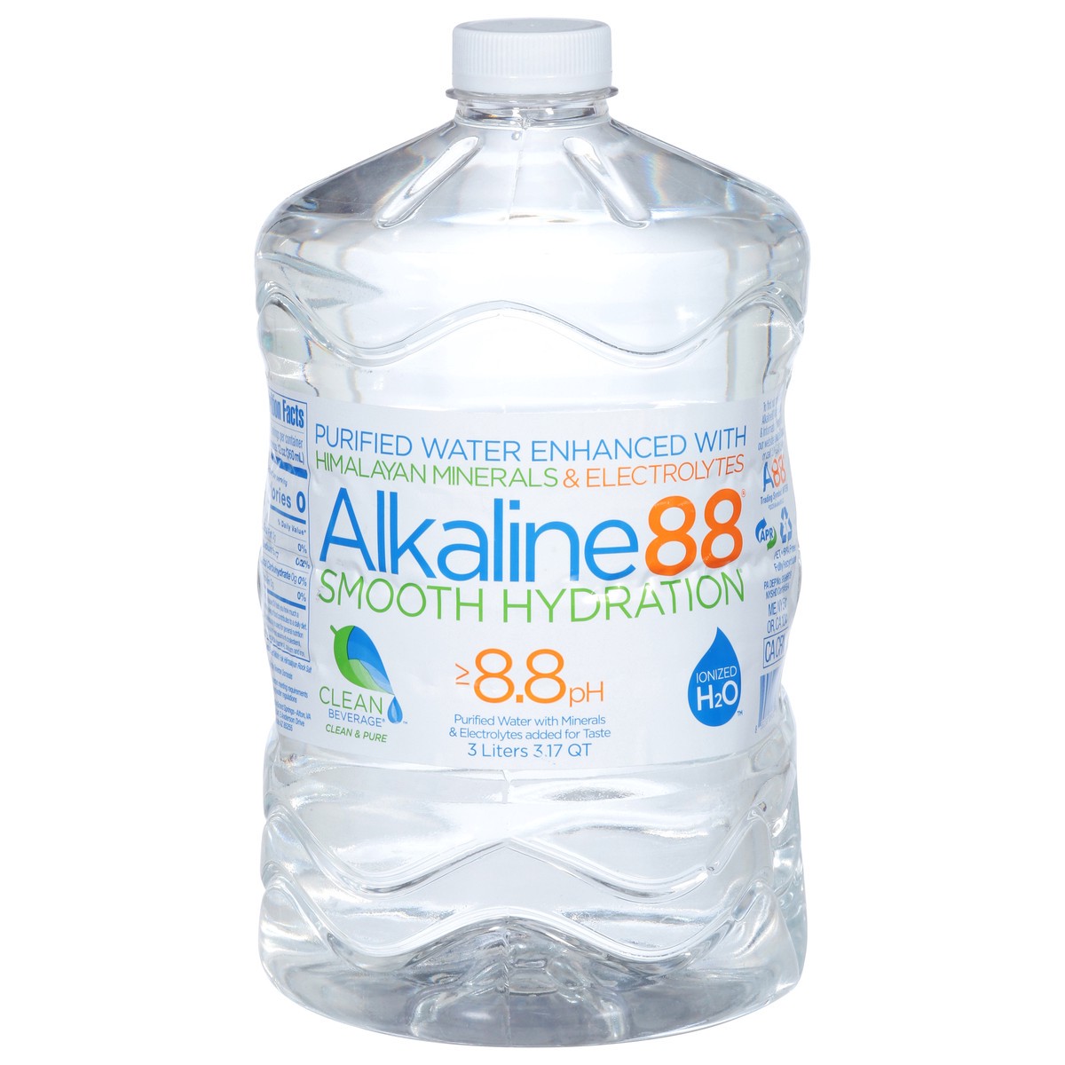 slide 1 of 9, Alkaline88 Smooth Hydration Himalayan Minerals Purified Water - 3 liter, 3 liter