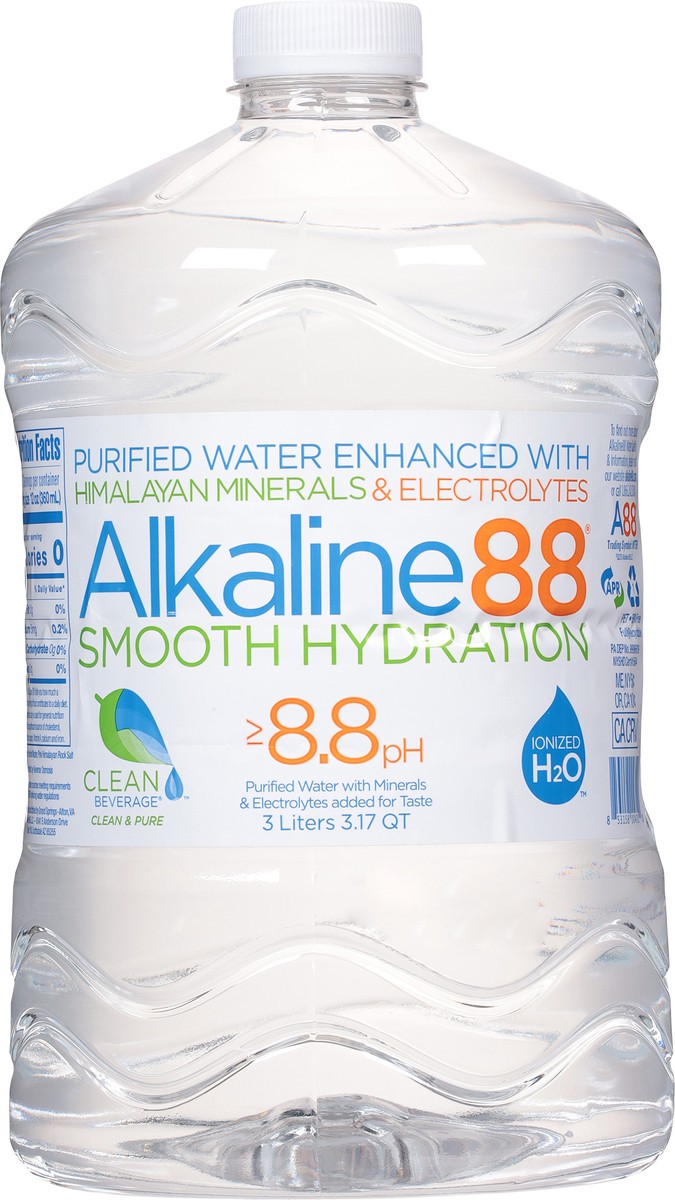 slide 6 of 9, Alkaline88 Water, 3.17 qt