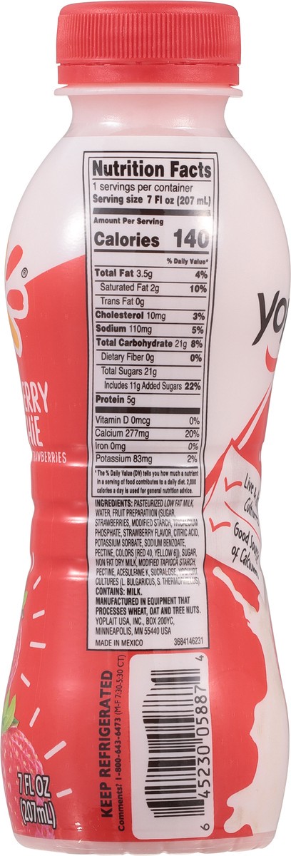 slide 5 of 13, Yoplait Strawberry Smoothie 7 fl oz, 7 fl oz