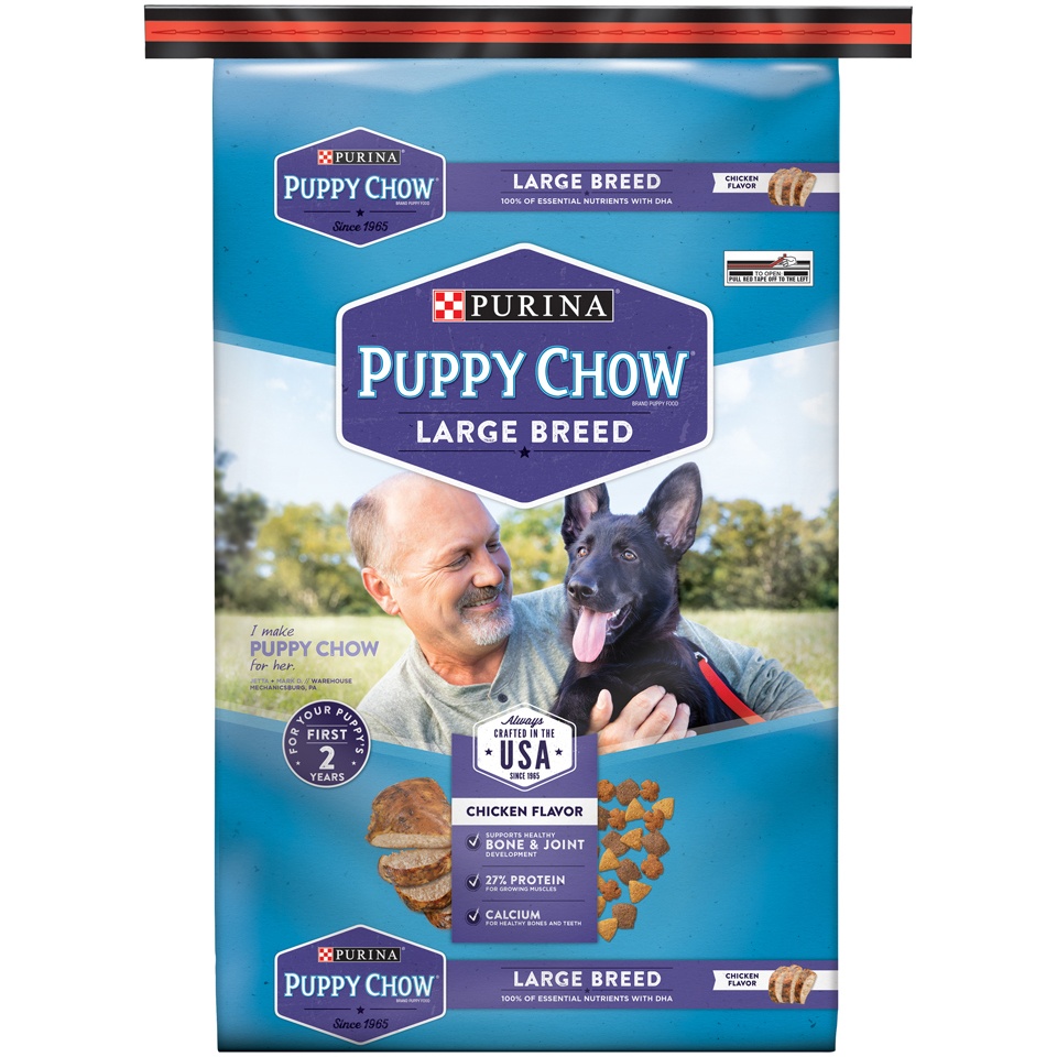 slide 1 of 1, Puppy Chow Purina Puppy Chow Dry Puppy Food Large Breed, 16.5 lb