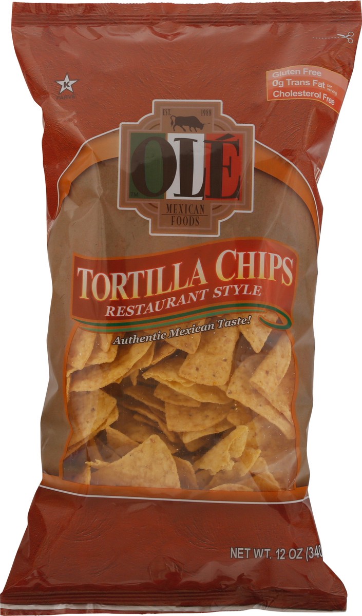 slide 4 of 11, Olé Mexican Foods Restaurant Style Tortilla Chips 12 oz, 12 oz