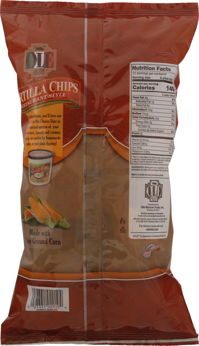 slide 2 of 11, Olé Mexican Foods Restaurant Style Tortilla Chips 12 oz, 12 oz