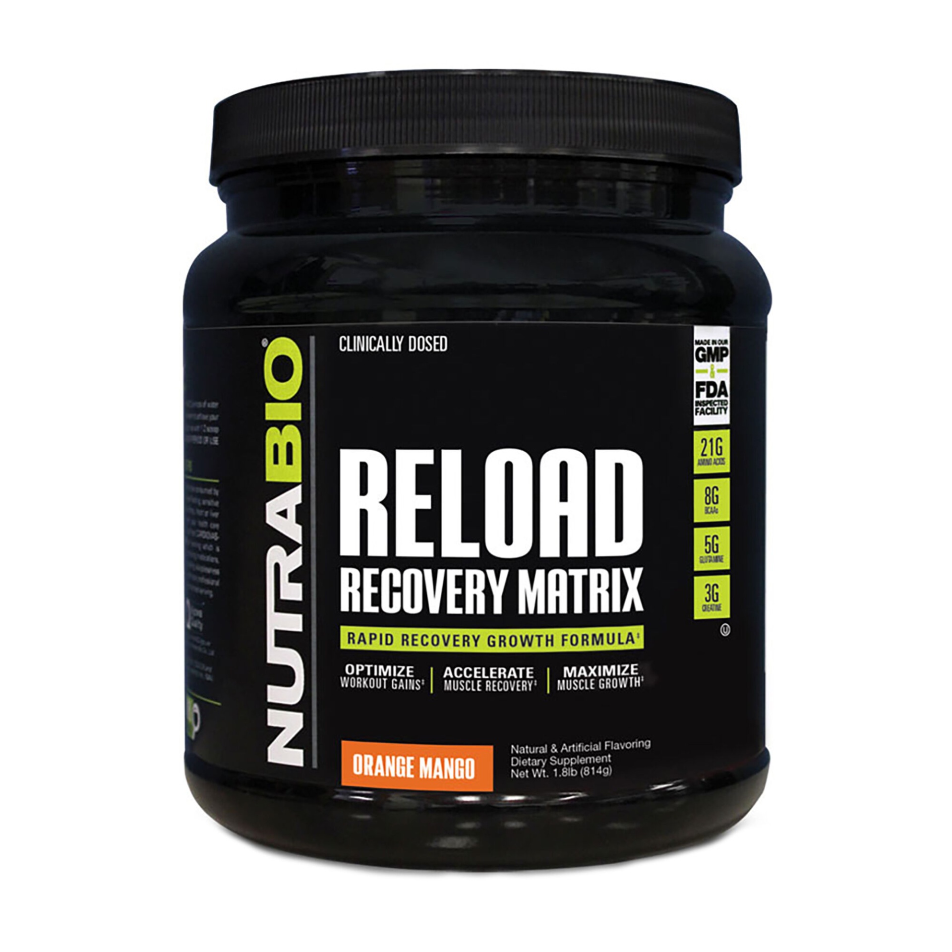 slide 1 of 1, NutraBio Reload Recovery Matrix - Orange Mango, 1 ct