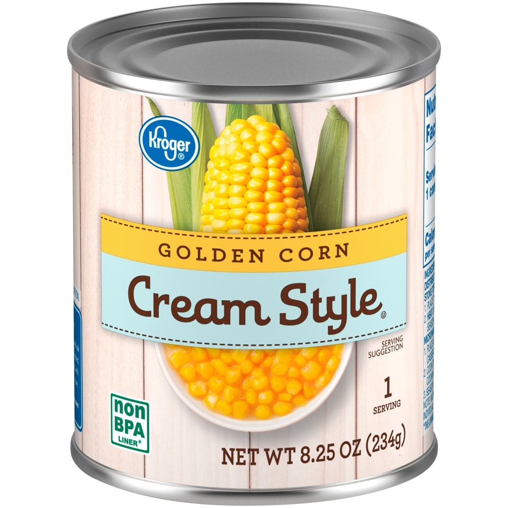 slide 1 of 1, Kroger Cream Style Golden Corn, 8.25 oz