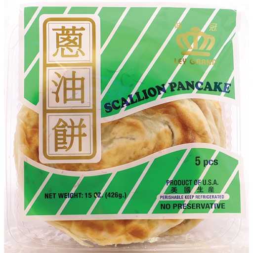 slide 1 of 1, Ley Grand Scallion Pancake-5Pc, 15 oz