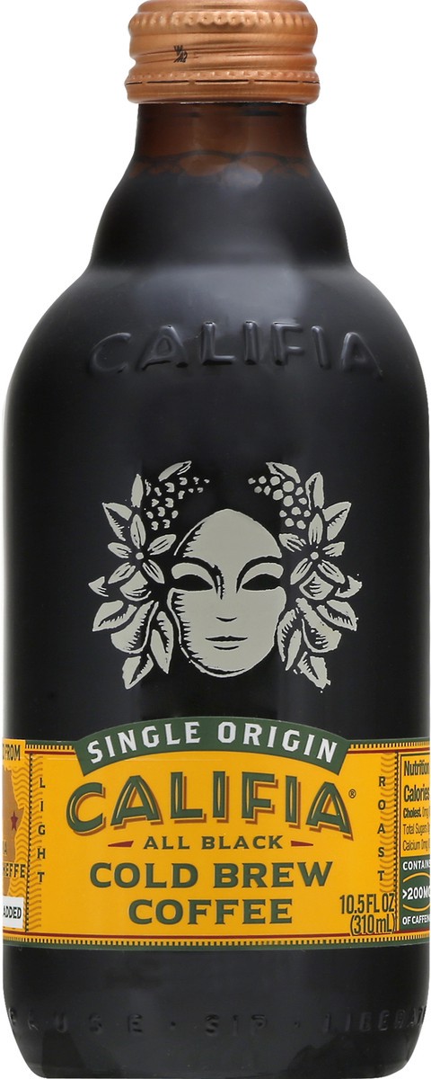 slide 1 of 12, Califia Farms Cold Brew Light Roast All Black Coffee - 10.5 oz, 10.5 oz