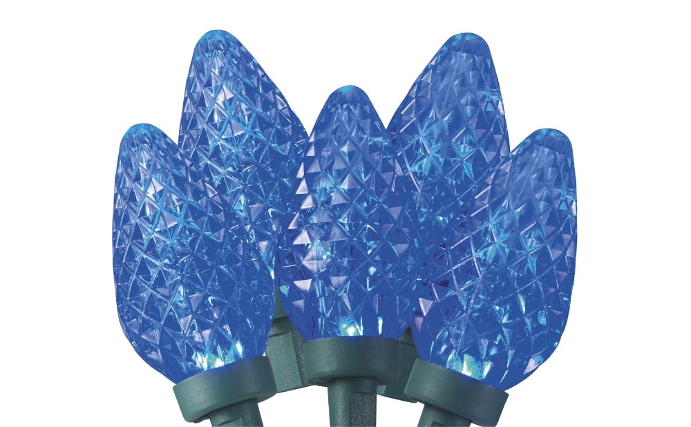 slide 1 of 1, Holiday Home C9 Led String Lights - Blue, 35 ct