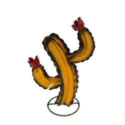 Creative Decor Sourcing Brown Twisted Metal Cactus Dcor