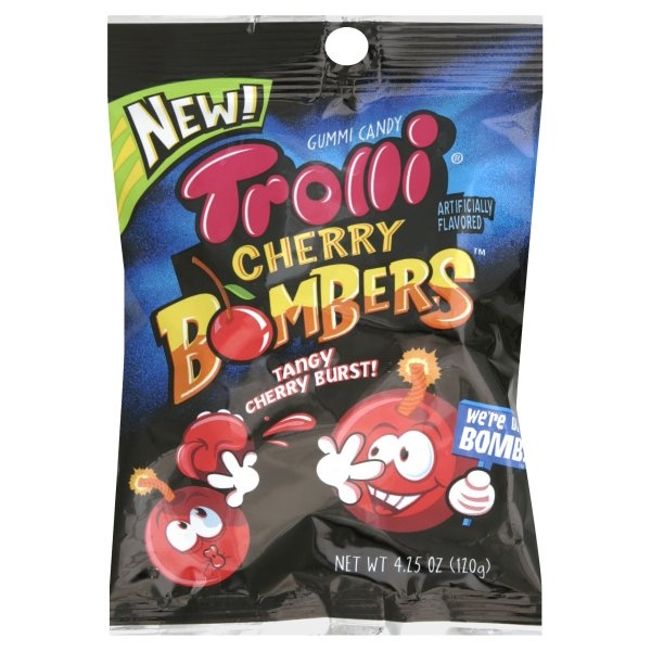 slide 1 of 1, Trolli Cherry Bombers, 4.25 oz